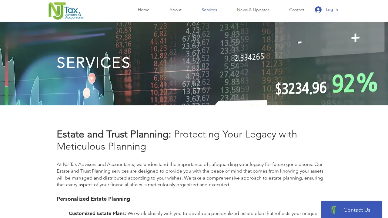 NJ Tax Advisers & Accountants LLP page