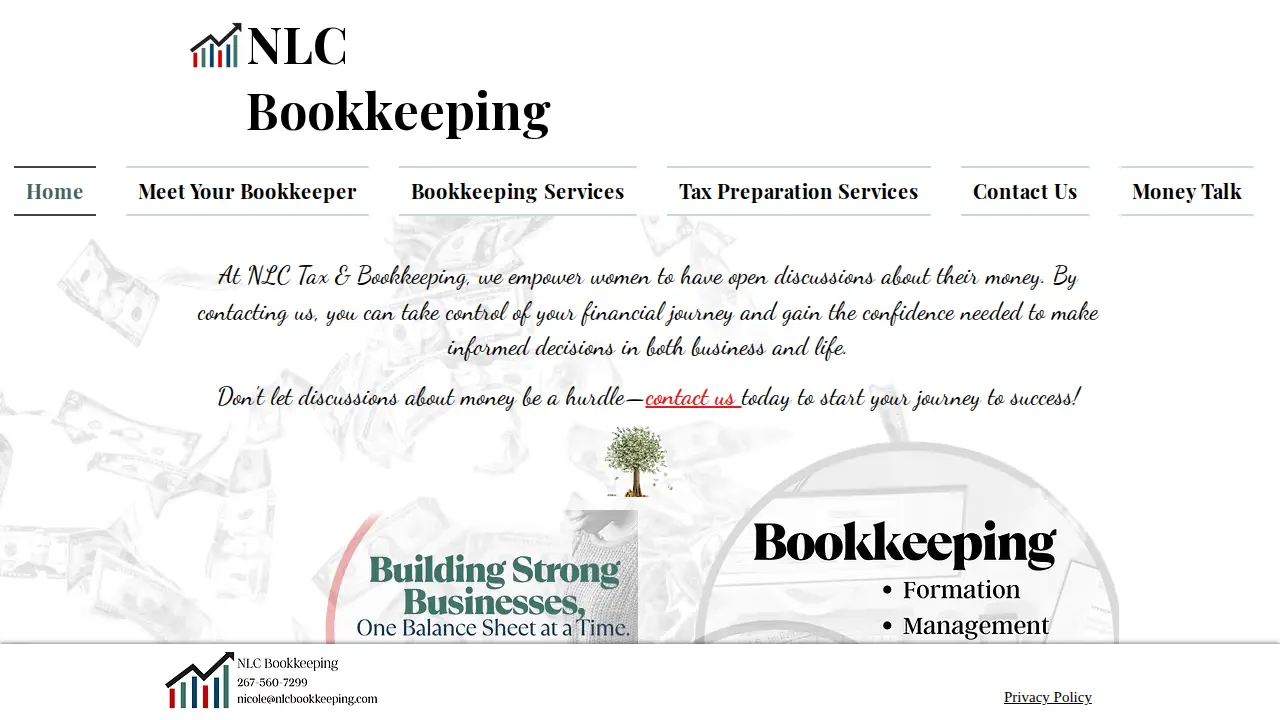 NLC Bookkeeping page