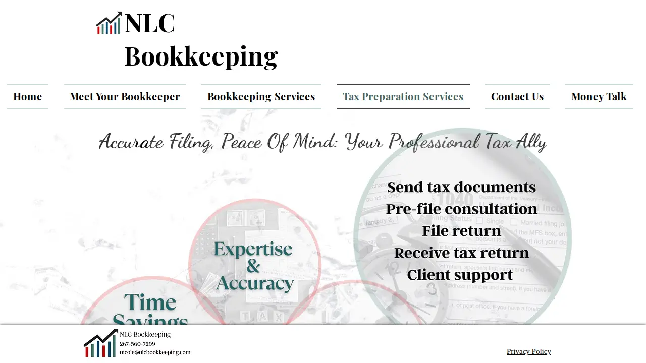 NLC Bookkeeping page