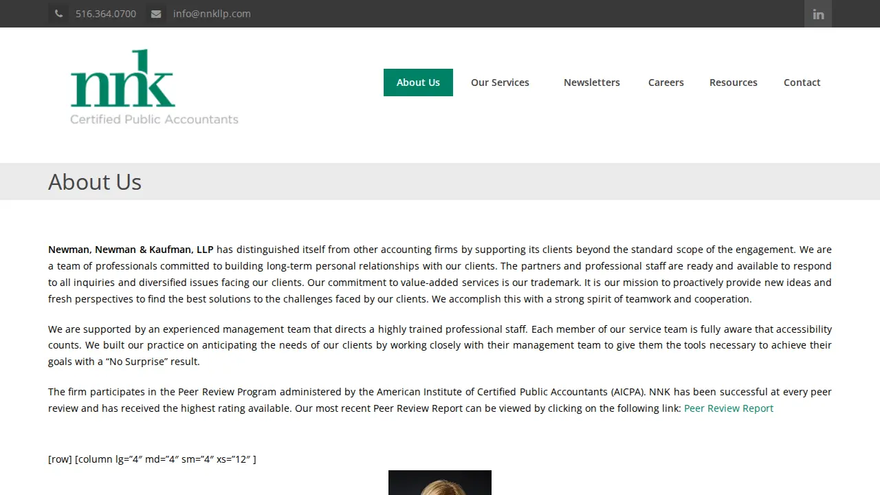 Newman, Newman, & Kaufman LLP page