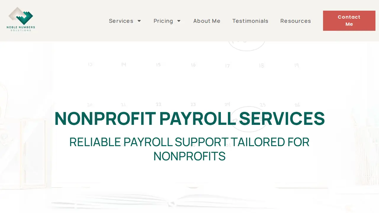 Noble Numbers Solutions, LLC page