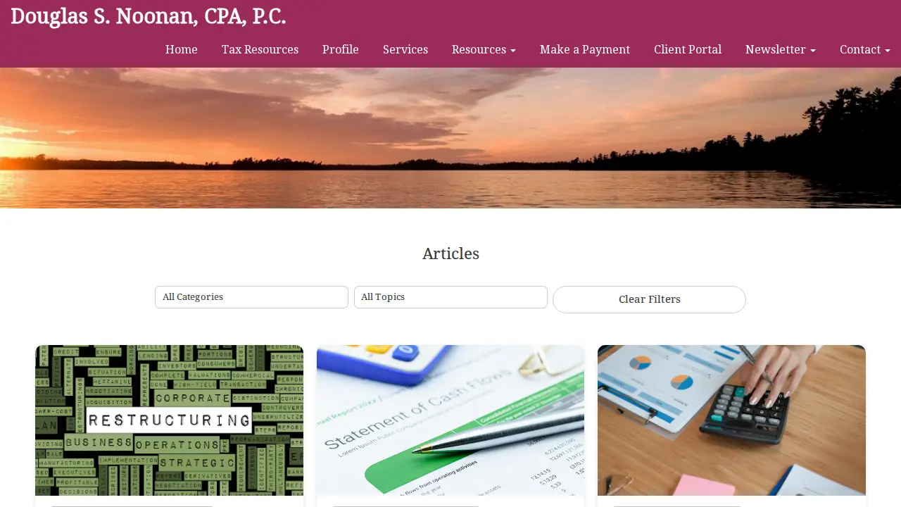Douglas S. Noonan, CPA, P.C. page
