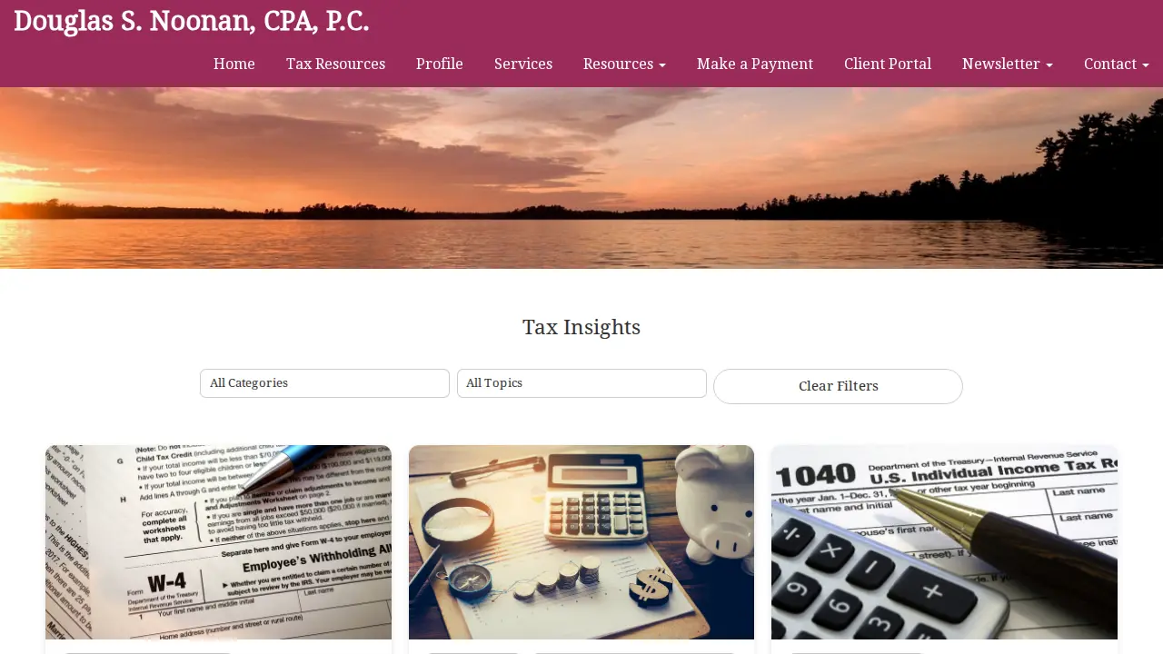 Douglas S. Noonan, CPA, P.C. page