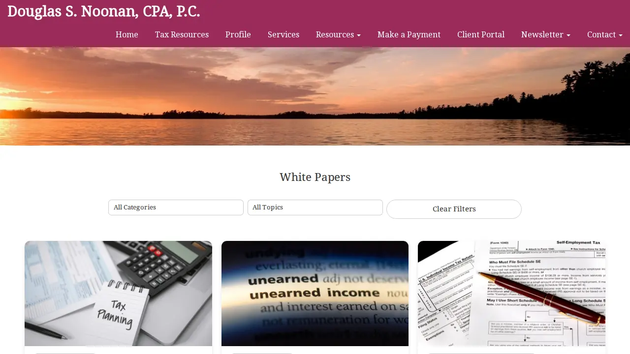 Douglas S. Noonan, CPA, P.C. page