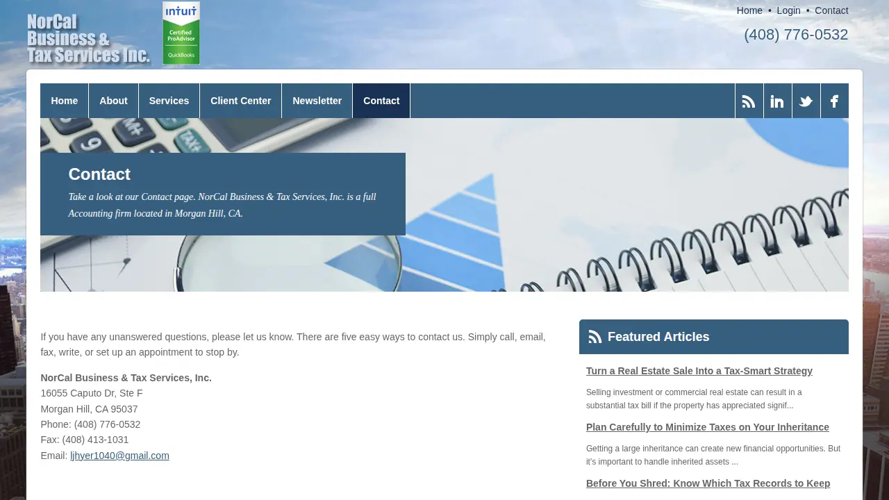 NorCal Business & Tax Services, Inc page