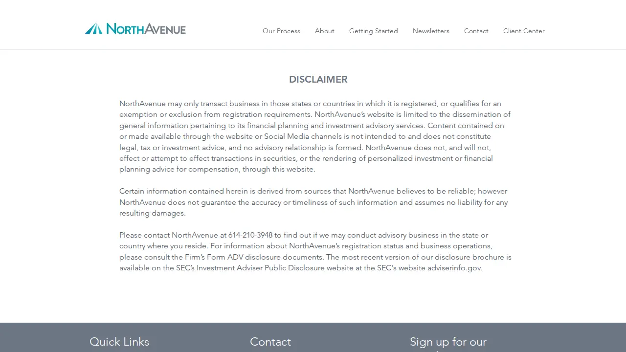 NorthAvenue Financial Advocates page