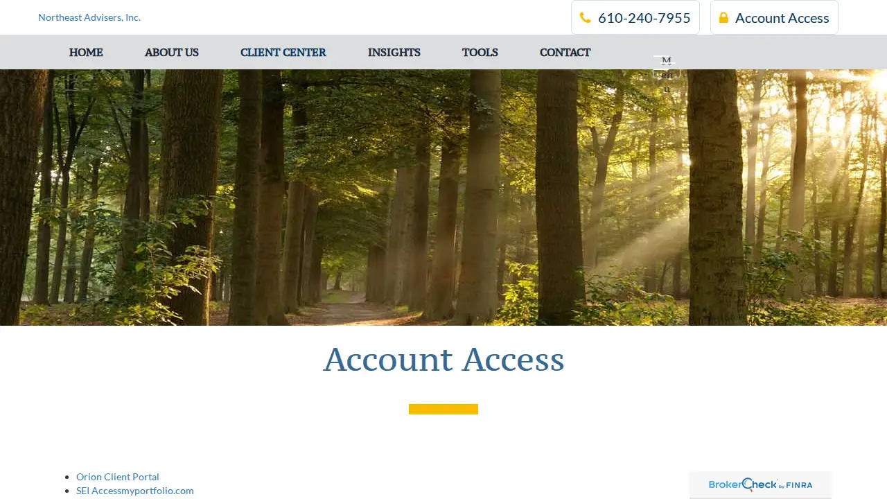 Northeast Advisers Inc page
