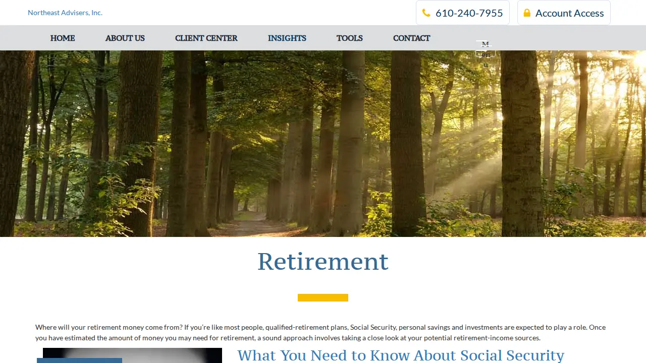 Northeast Advisers Inc page