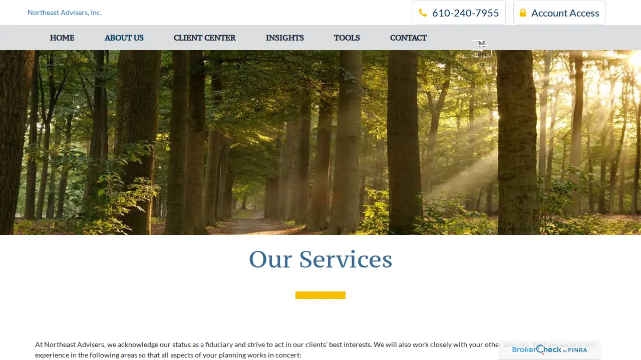 Northeast Advisers Inc page