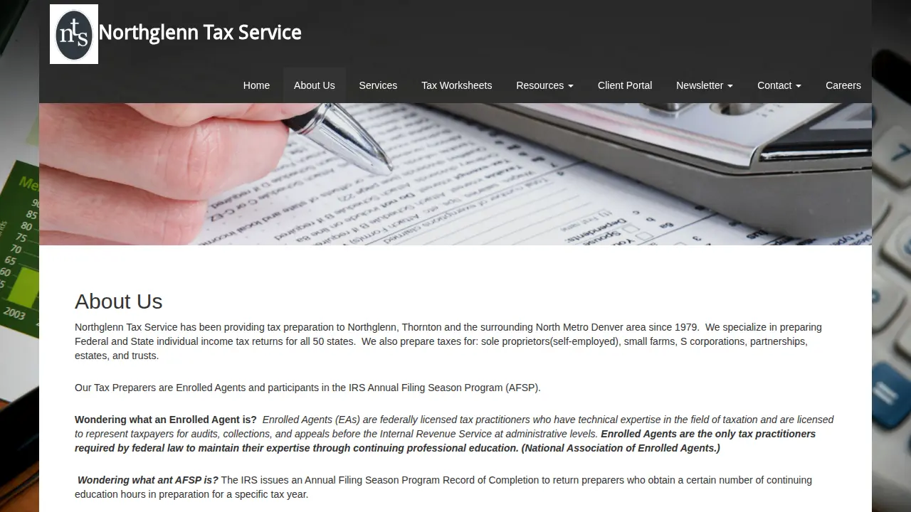 Northglenn Tax Services page