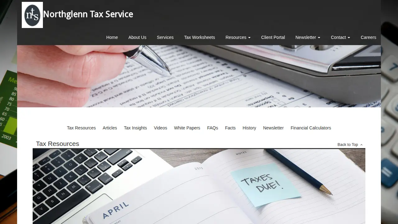 Northglenn Tax Services page