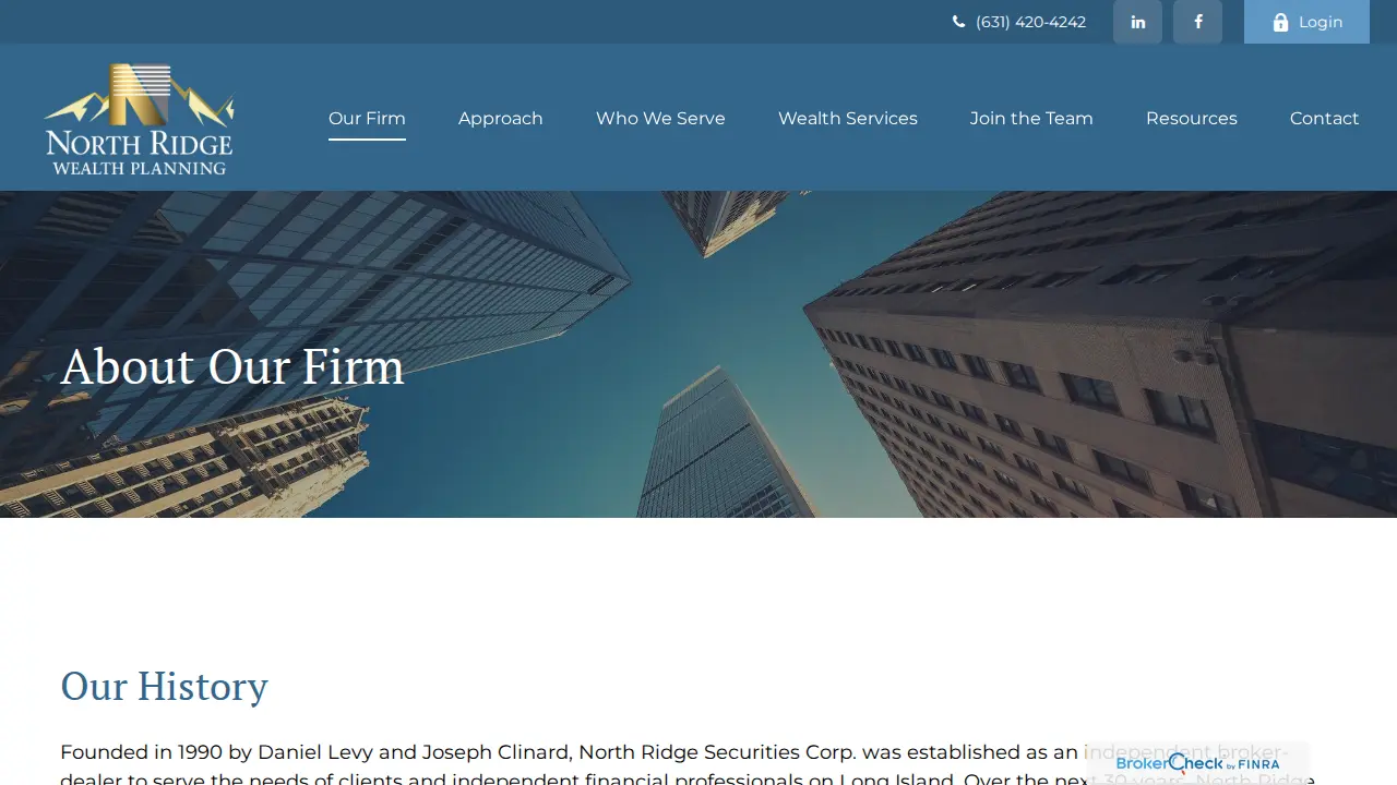 North Ridge Wealth Planning page