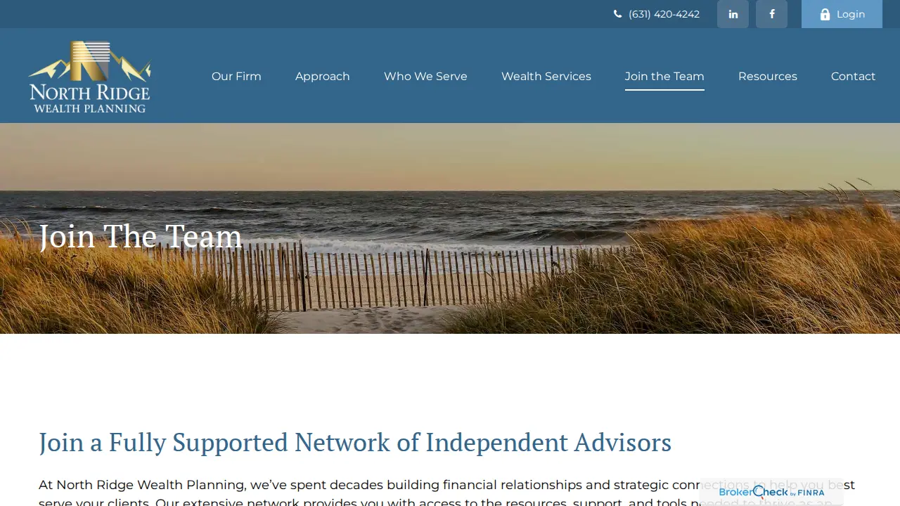 North Ridge Wealth Planning page