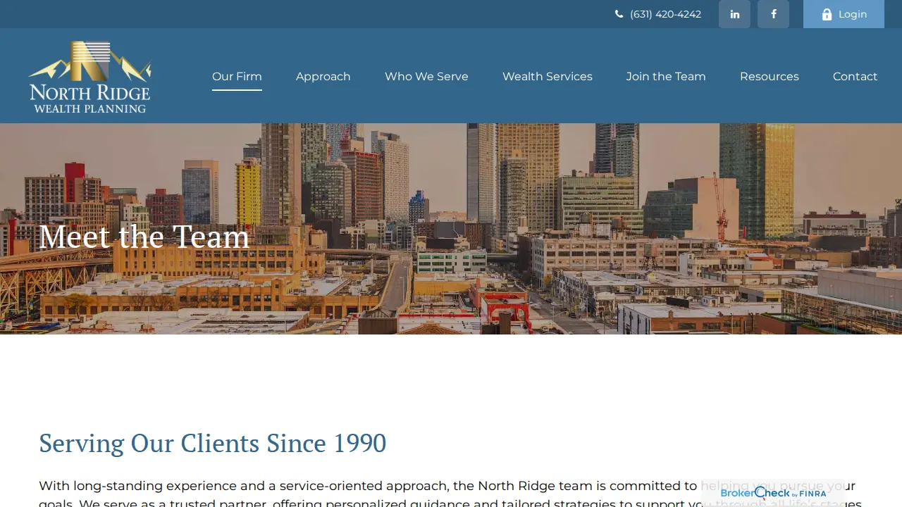 North Ridge Wealth Planning page