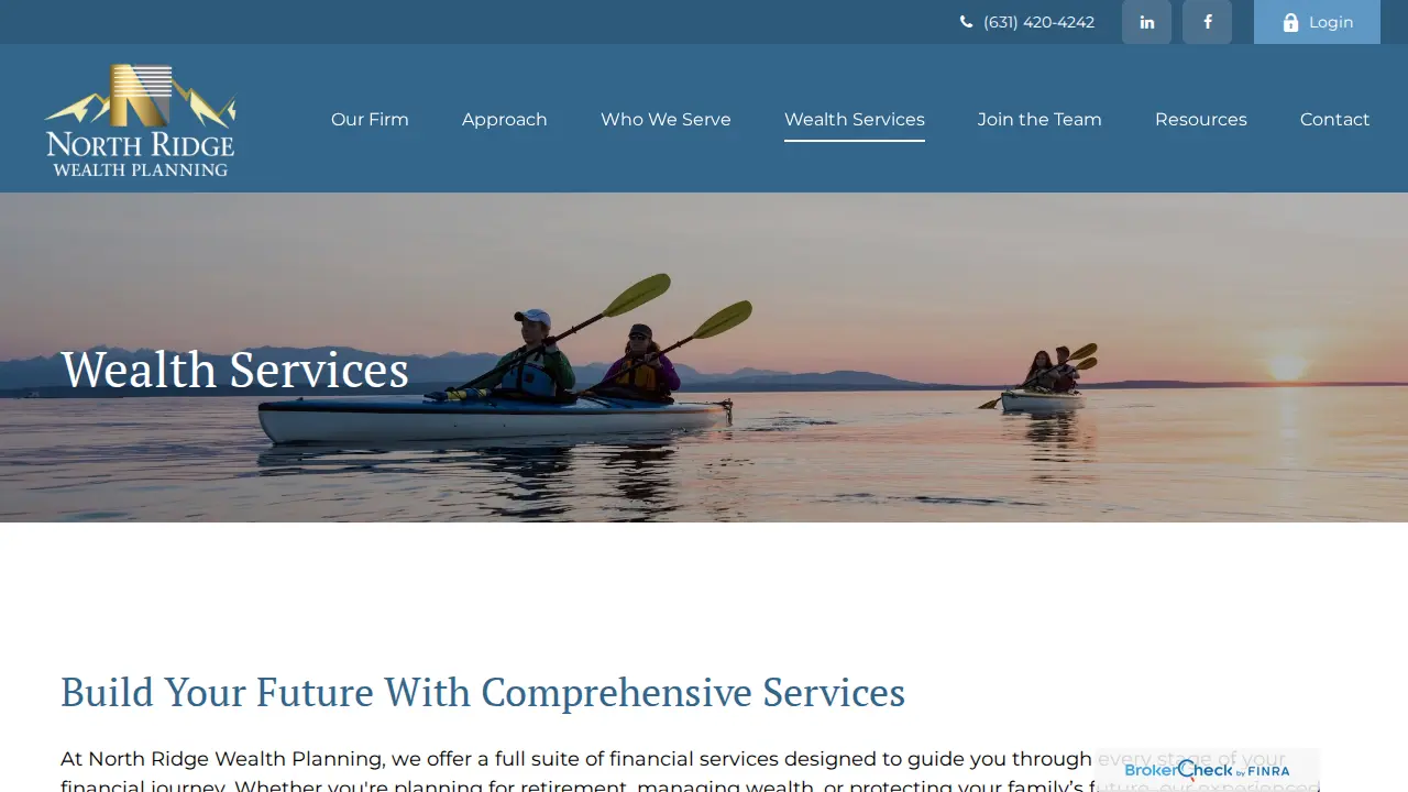 North Ridge Wealth Planning page