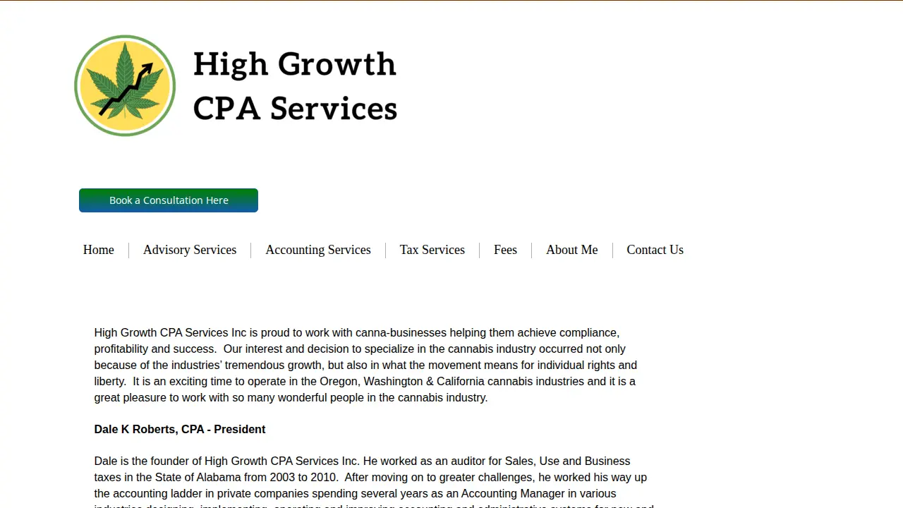 Northwest Cannabis CPA page