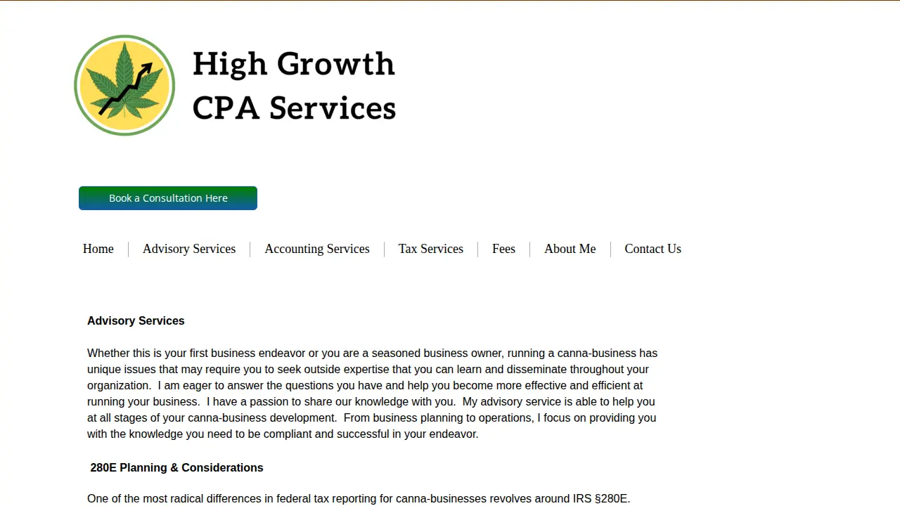 Northwest Cannabis CPA page