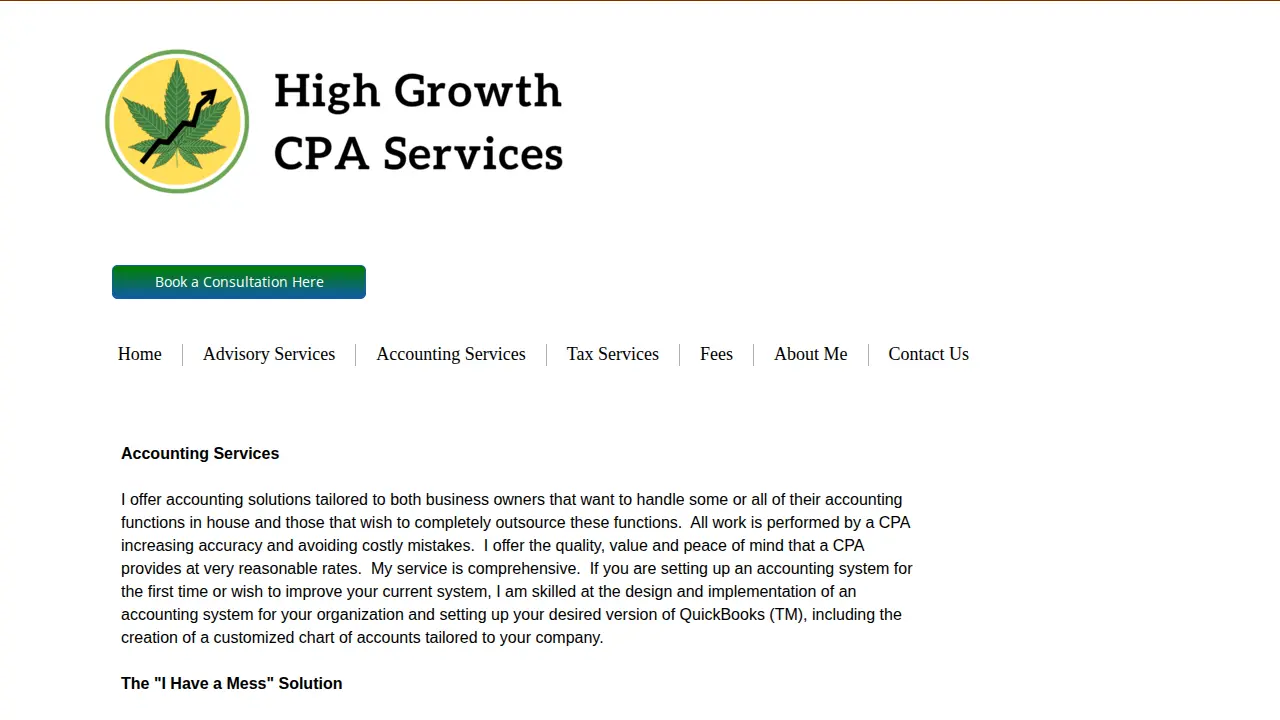 Northwest Cannabis CPA page