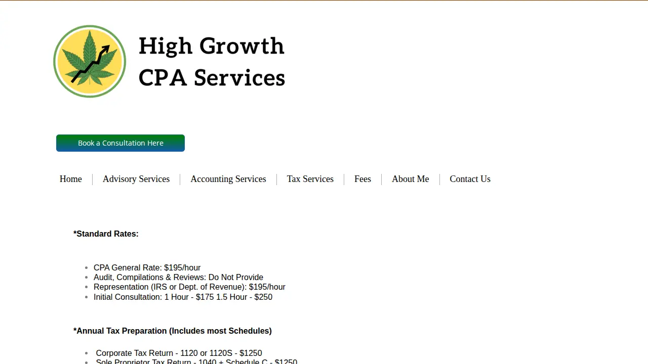 Northwest Cannabis CPA page