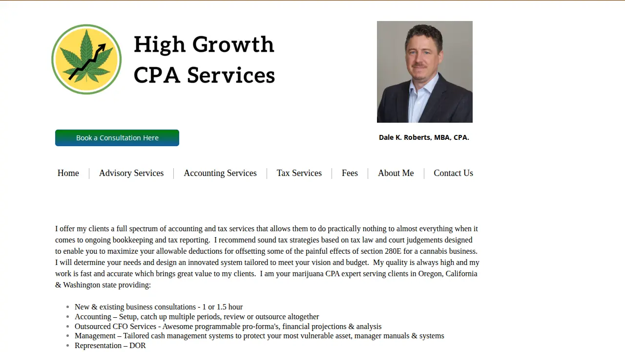Northwest Cannabis CPA page