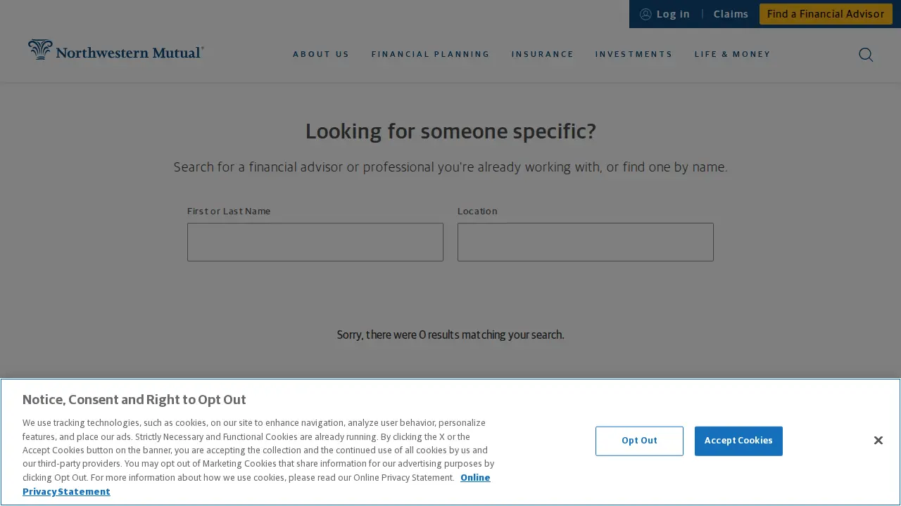 Northwestern Mutual page