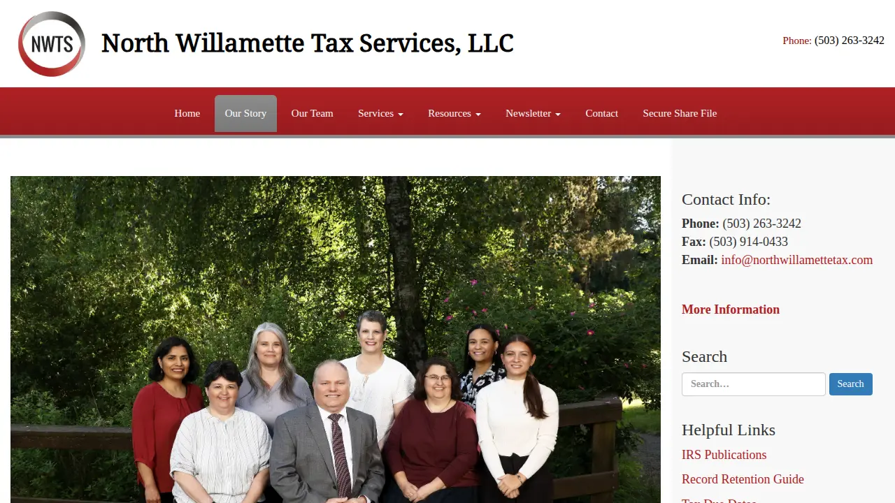 North Willamette Tax Services LLC page