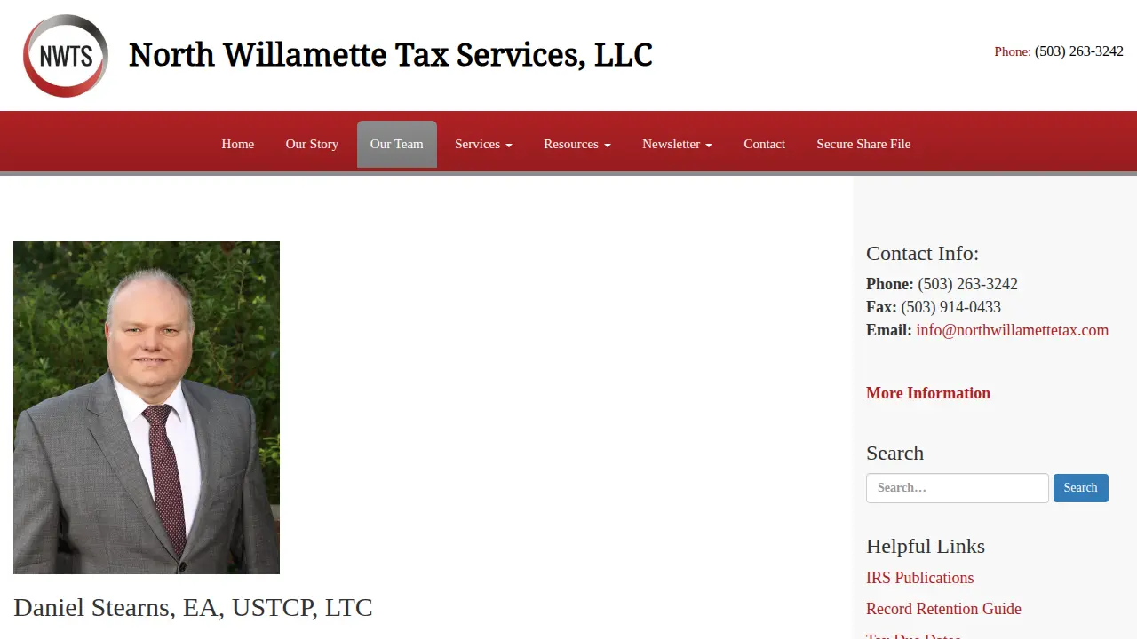 North Willamette Tax Services LLC page