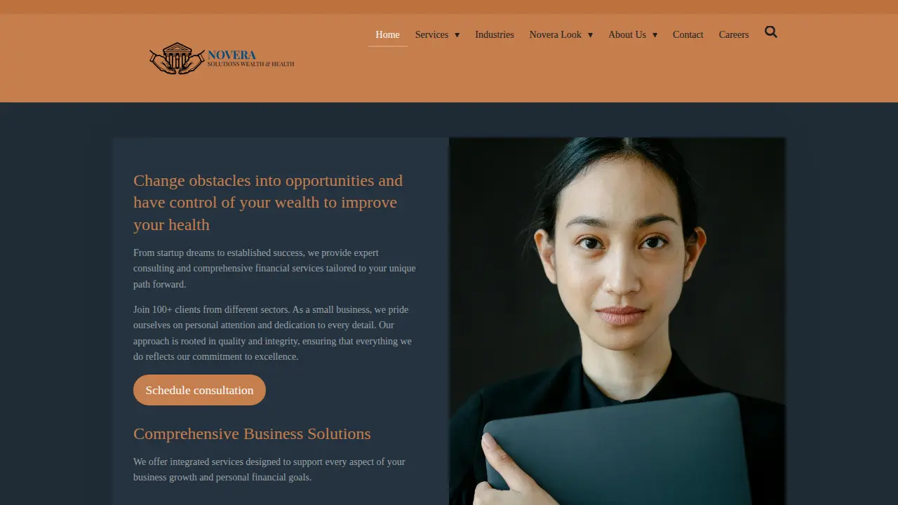 Novera Solutions LLC website