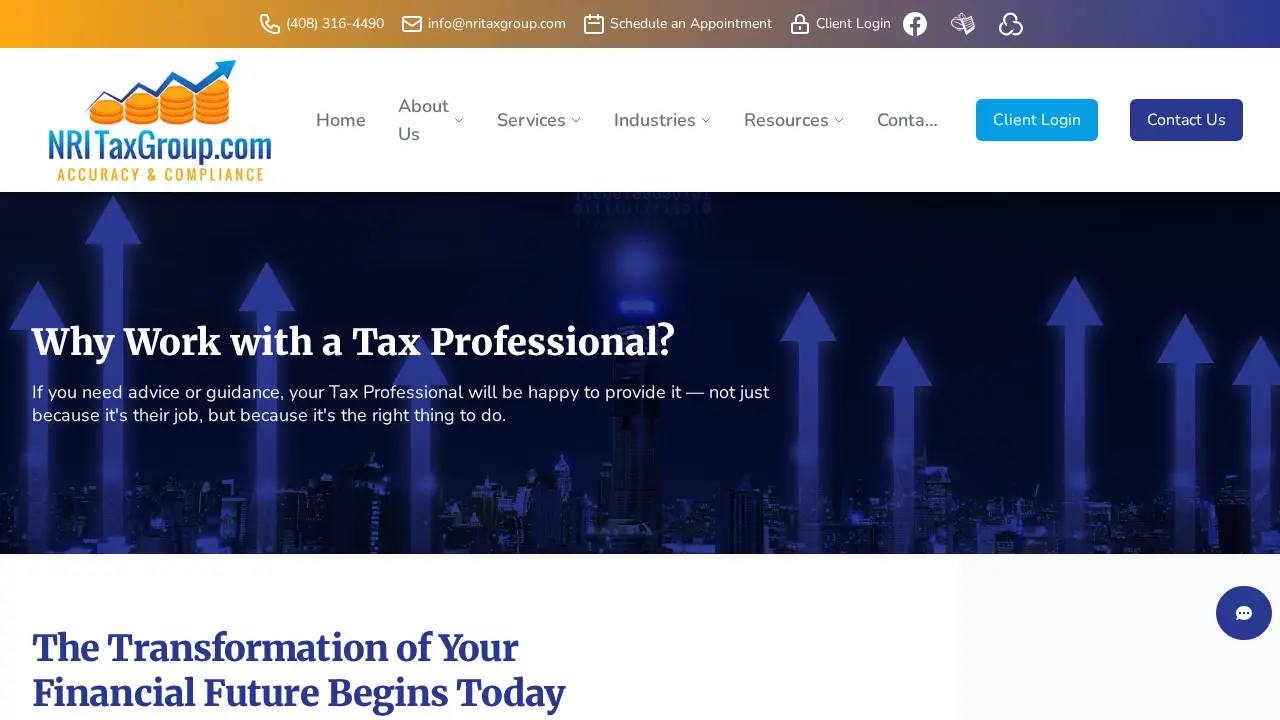 NRI Tax Group page