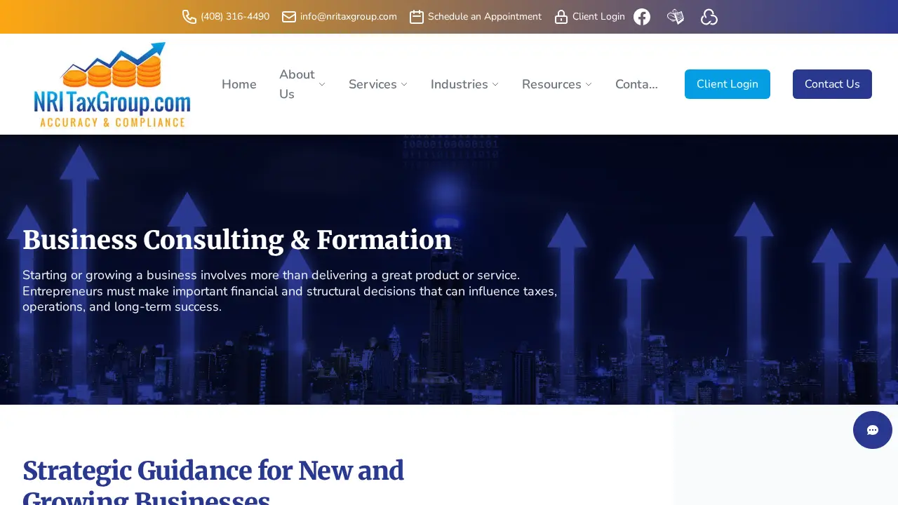 NRI Tax Group page