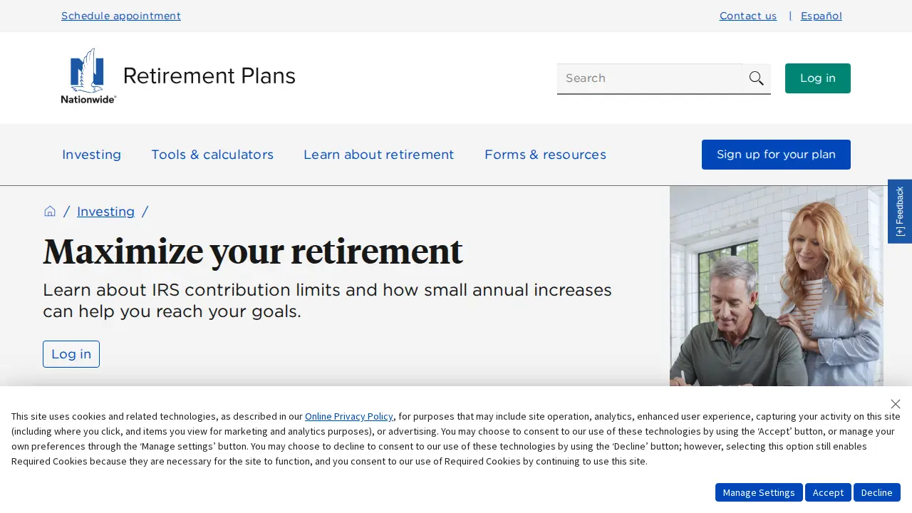 Nationwide Retirement Solutions page