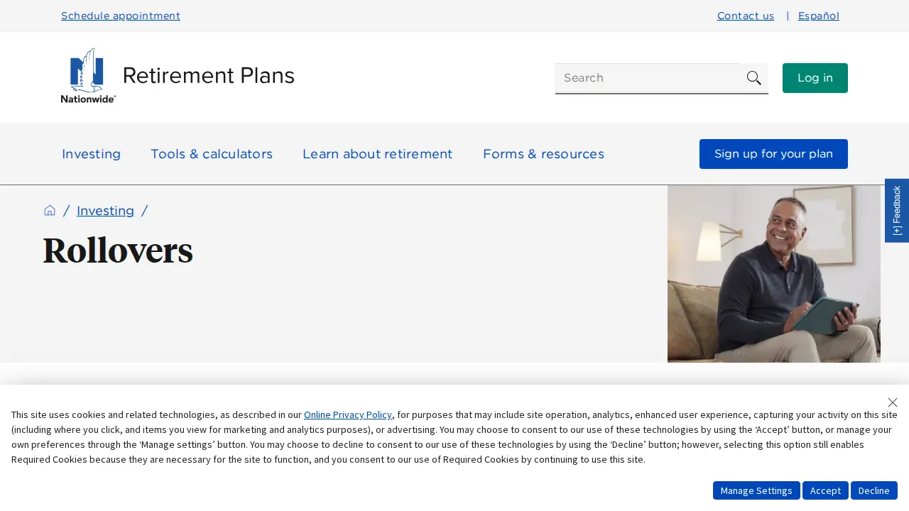 Nationwide Retirement Solutions page