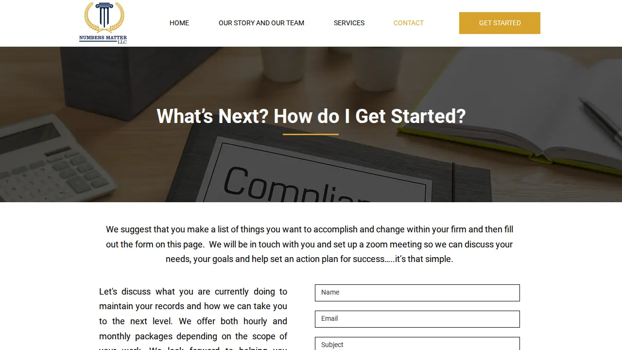 Numbers Matter, LLC page