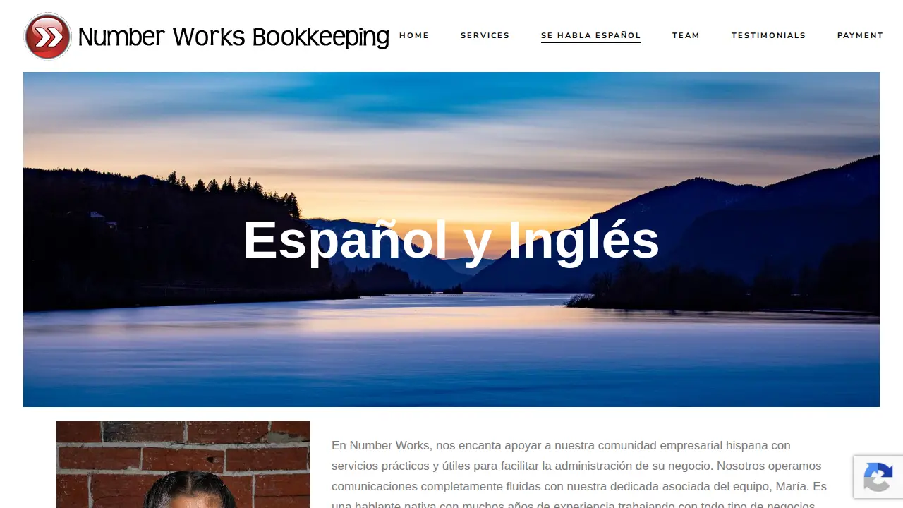 Number Works Bookkeeping page