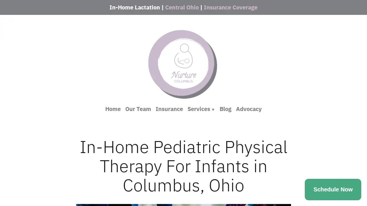 Nurture Columbus Lactation Services page