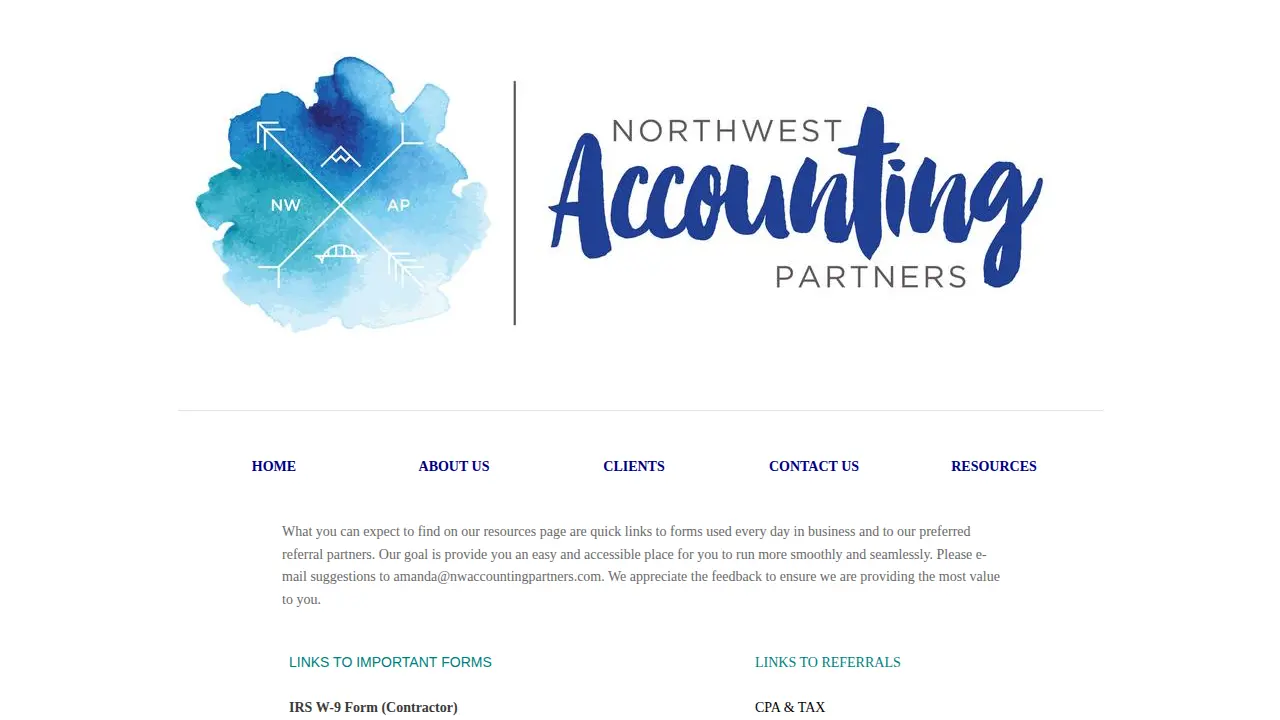 Northwest Accounting Partners page