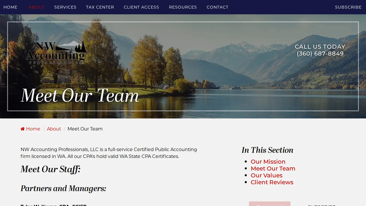 N W Accounting Professionals: Young Tyler W CPA page
