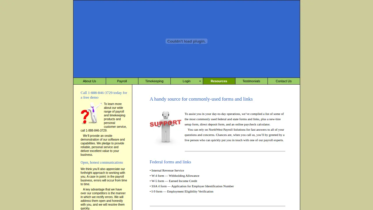 Northwest Payroll Solutions page