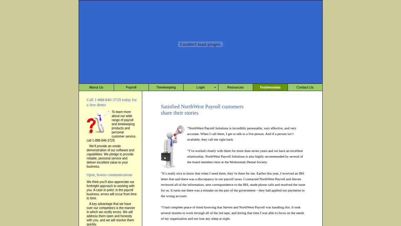 Northwest Payroll Solutions page