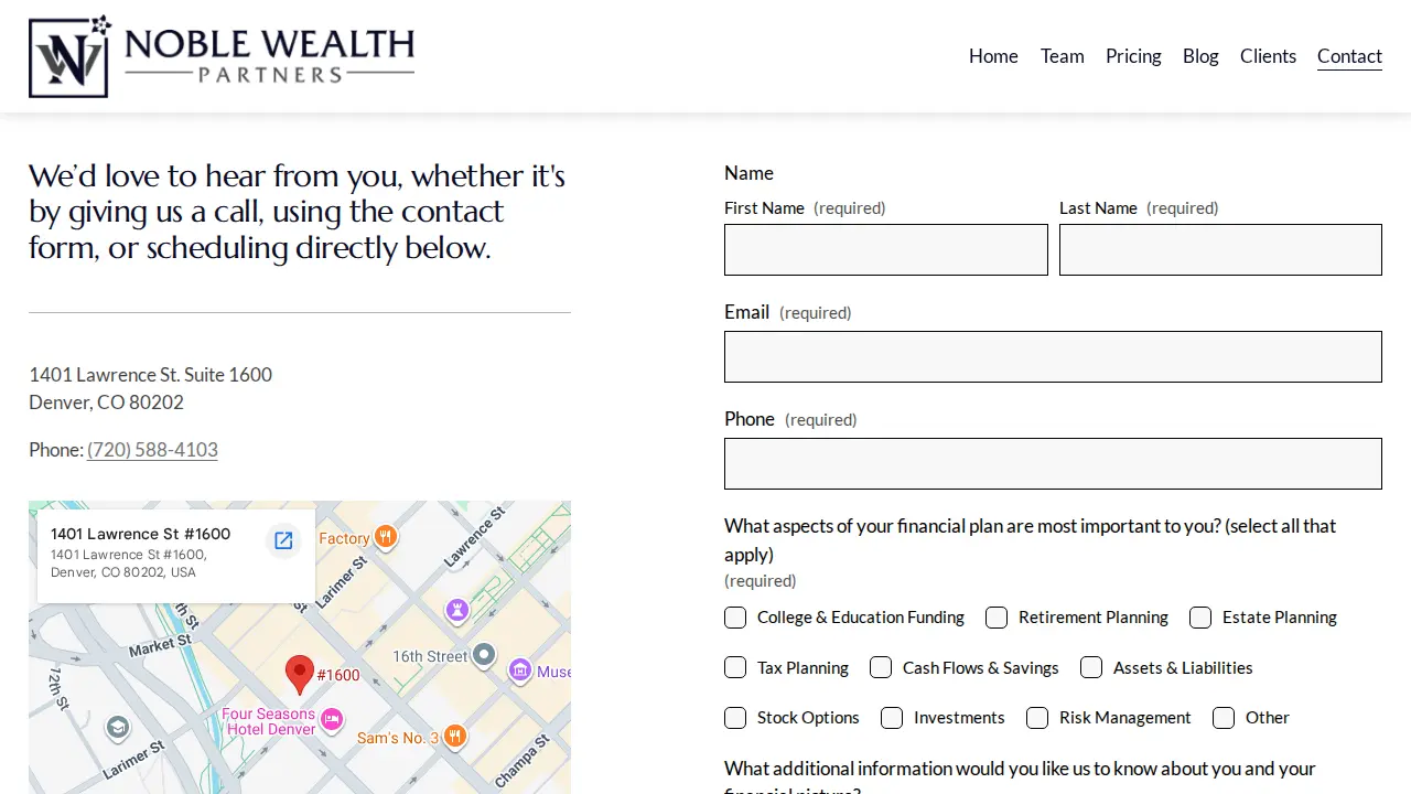 Noble Wealth Partners page