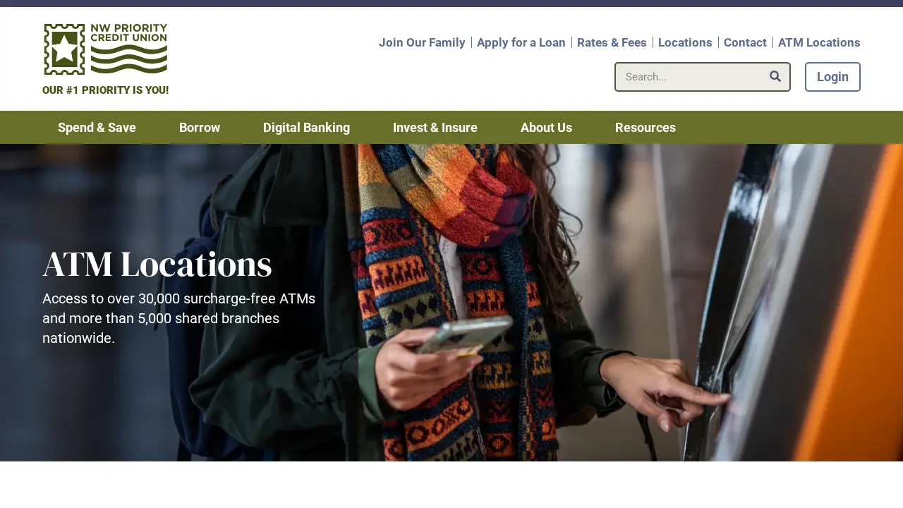 NW Priority Credit Union page