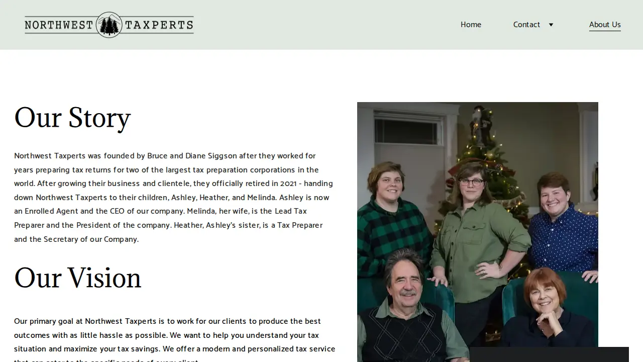 NorthWest Taxperts page