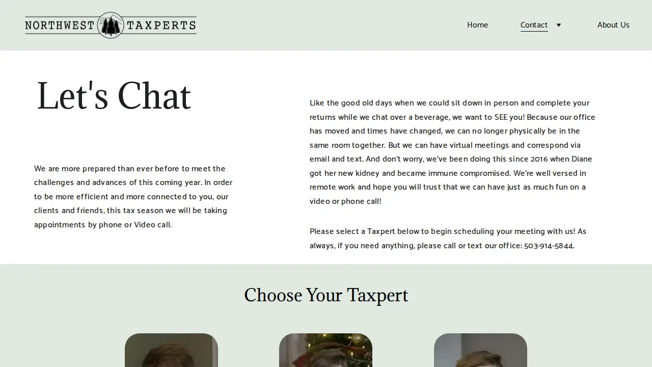NorthWest Taxperts page