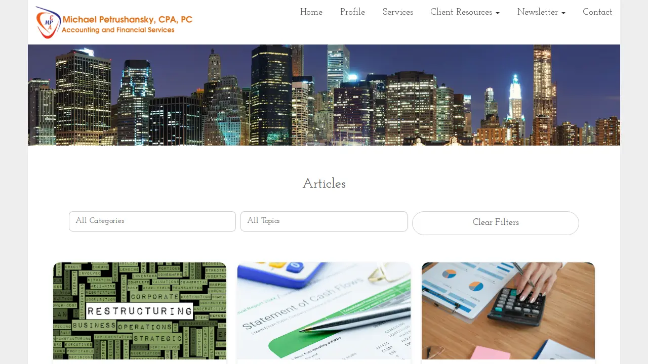 Michael Petrushansky CPA PC page