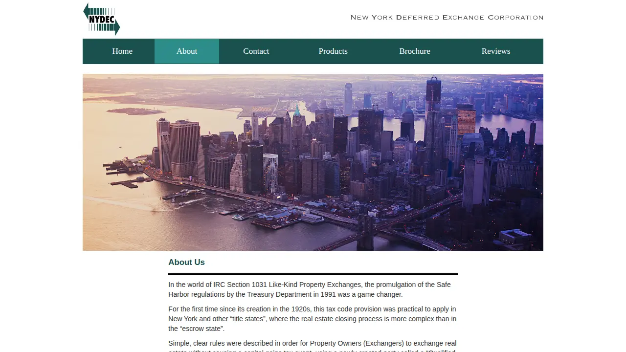 New York Deferred Exchange Co page