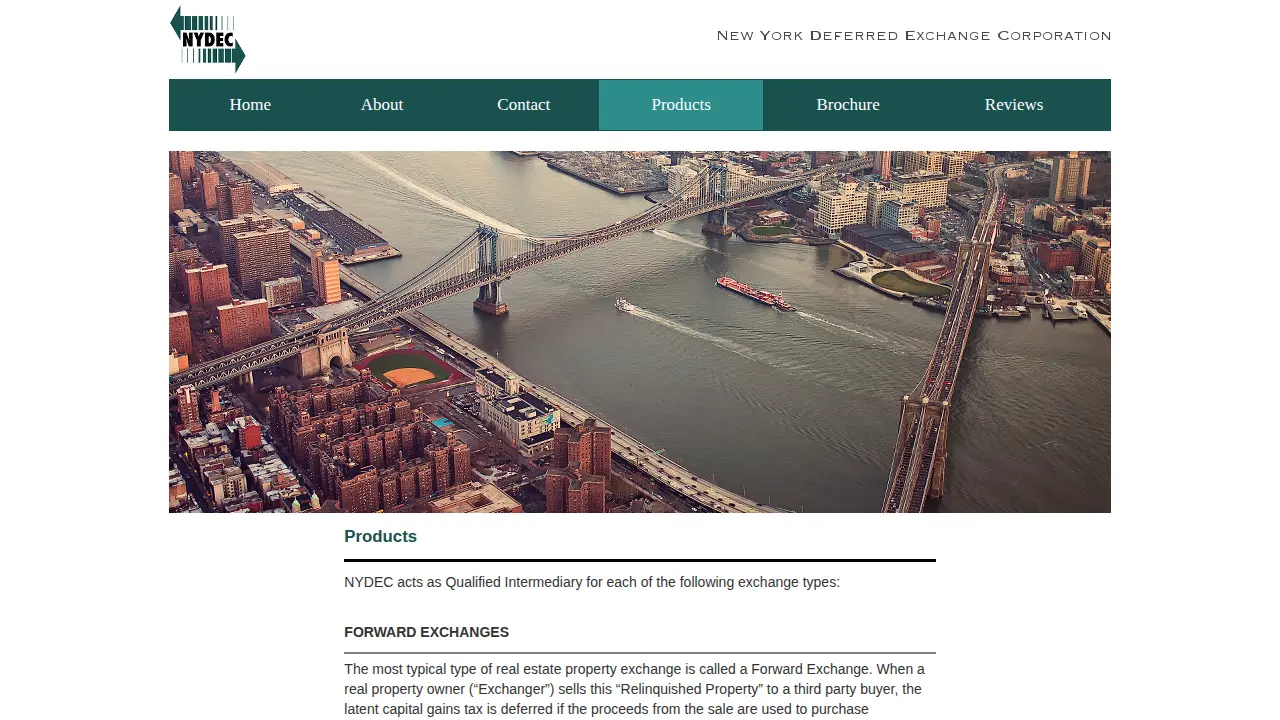 New York Deferred Exchange Co page
