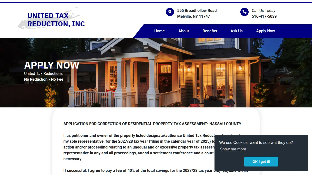 United Tax Reduction Inc page