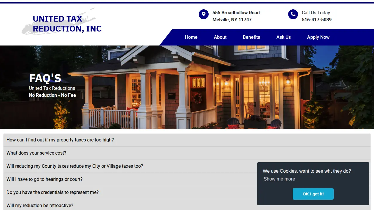 United Tax Reduction Inc page