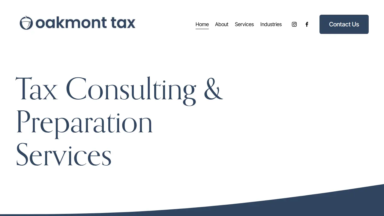 Oakmont Tax Consulting LLC website