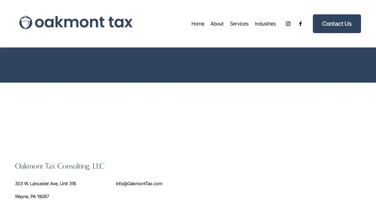 Oakmont Tax Consulting LLC page